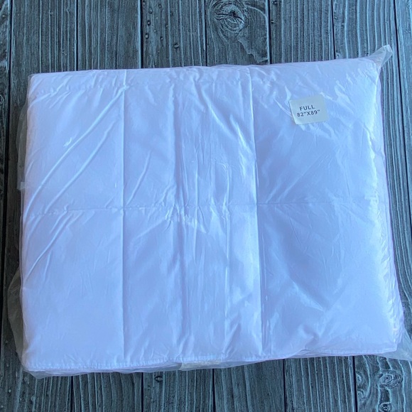 White Full Down Duvet Blanket Hypo-Allergenic - Picture 3 of 3